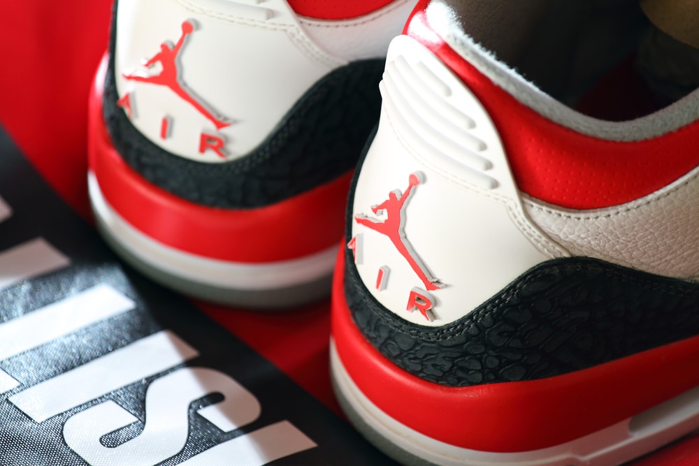 Air Jordan 4's Black and Red